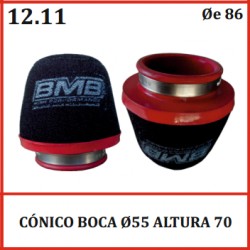 FILTRO BMB CONICO 055 X 70